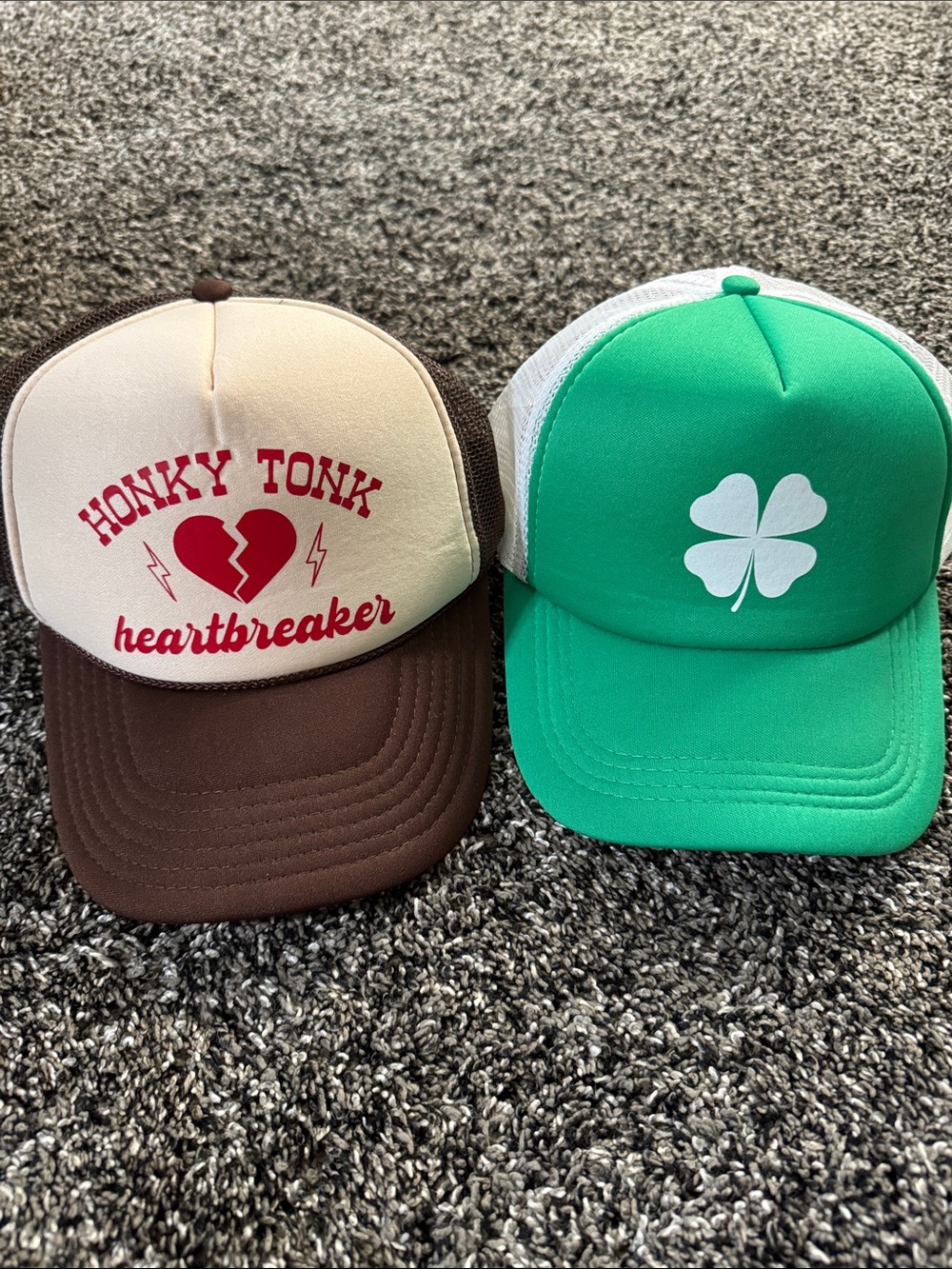 Brown & Cream 'Honky Tonk Heartbreaker' Trucker Hat